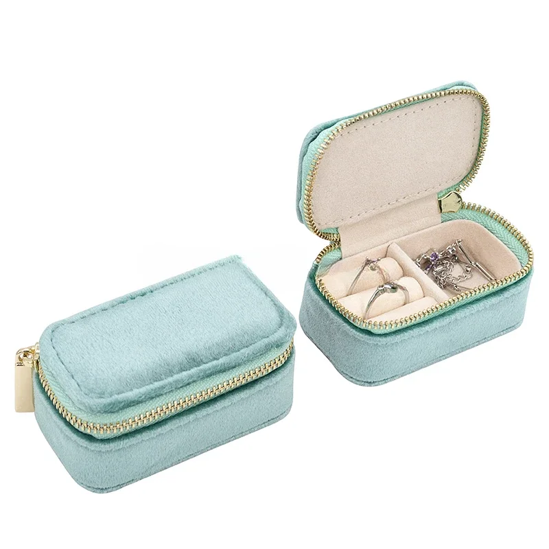 Mini Travel Jewelry Box, Ring  - đánh giá và giá Velvet Jewelry Box