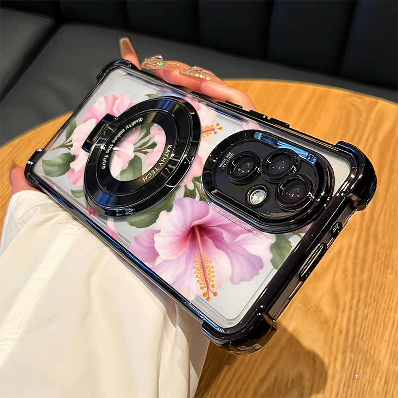 Pink Hibiscus Flowers Pattern  - đánh giá và giá Oppo A78